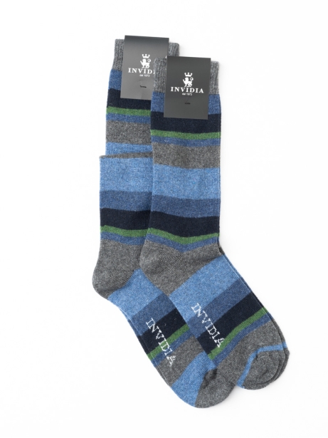 Calcetines de cachemira multicolor para hombre
