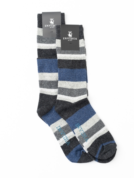 Calcetines de cachemira multicolor para hombre