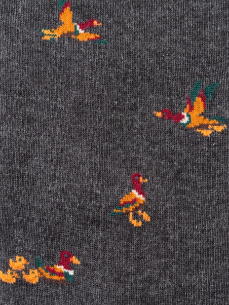 Calcetines estampados de hombre con patito
