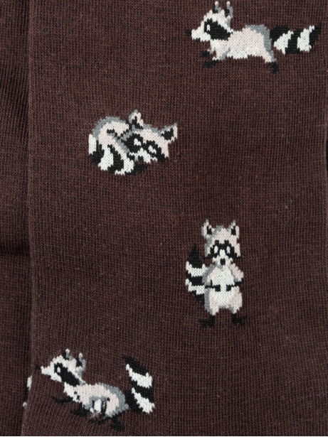 Calcetines de hombre con estampado de mapache 2