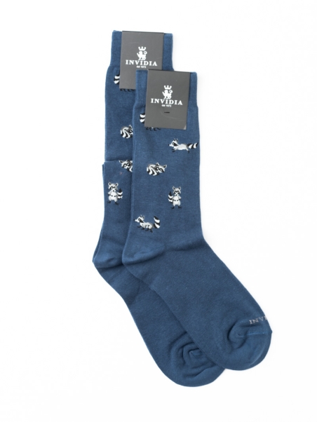 Calcetines de hombre con estampado de mapache