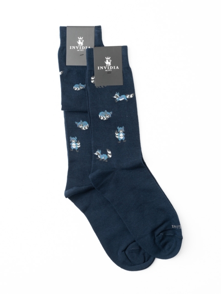 Calcetines de hombre con estampado de mapache