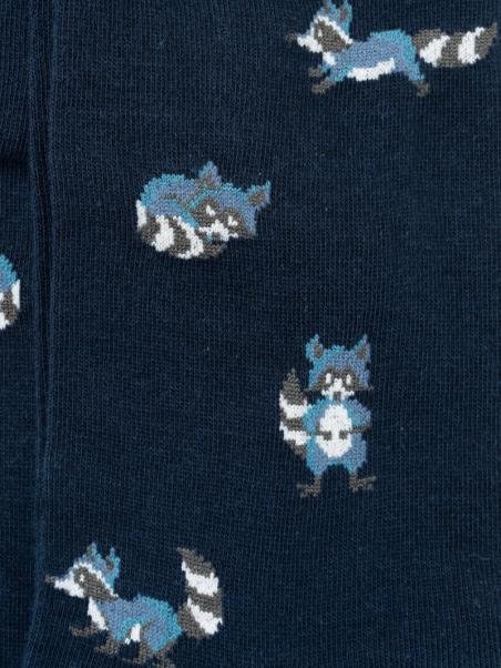Calcetines de hombre con estampado de mapache