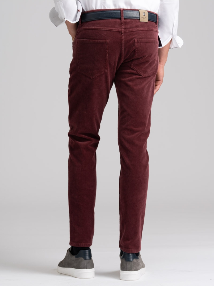 Pantalone uomo cinque tasche in velluto 500 righe