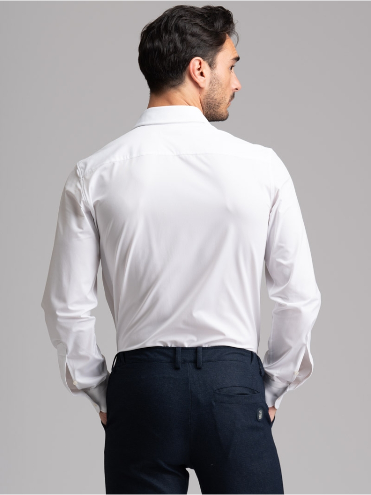 Pantalón azul de punto estampado para hombre