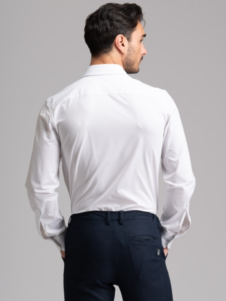 Pantalón azul de punto estampado para hombre