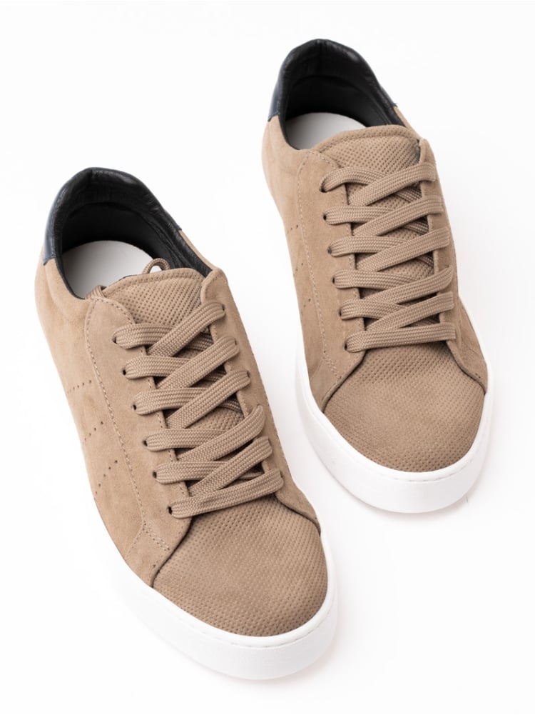 Zapato de cordones para hombre en ante texturizado