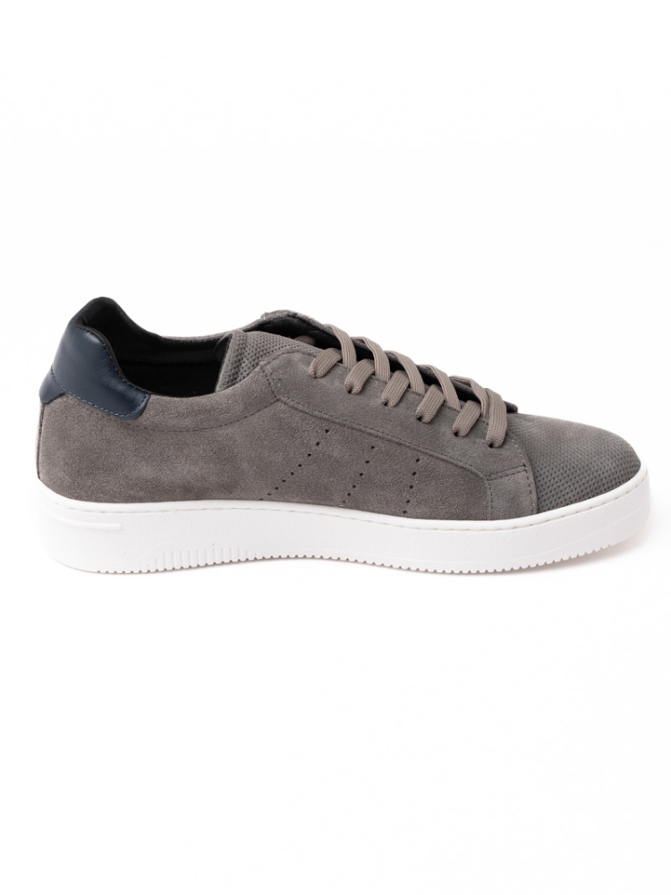 Zapato de cordones para hombre en ante texturizado