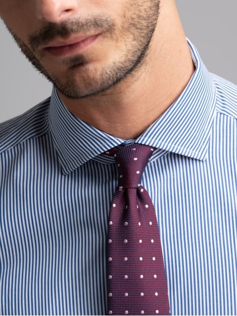 Camisa abotonada de hombre con cuello semifrancés 2