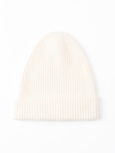 Gorro de punto de canalé para mujer