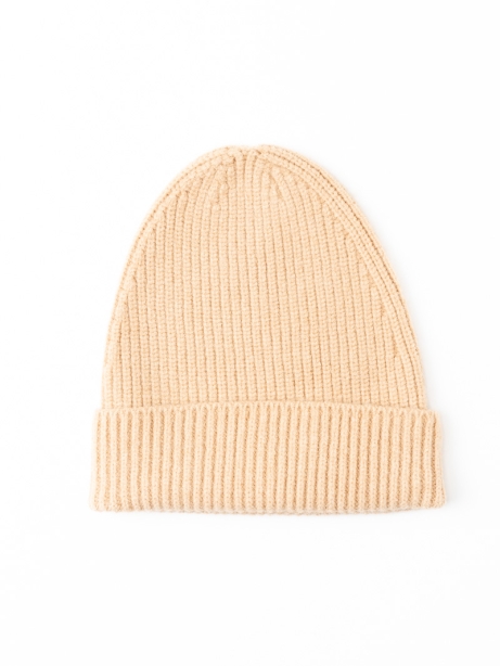 Gorro de punto de canalé para mujer 2