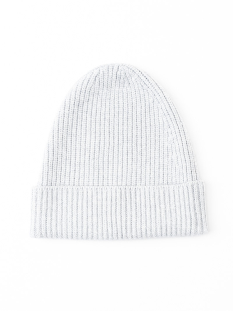 Gorro de punto de canalé para mujer