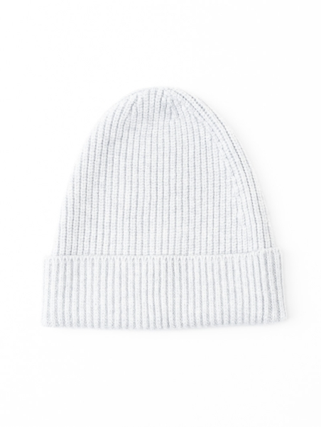 Gorro de punto de canalé para mujer