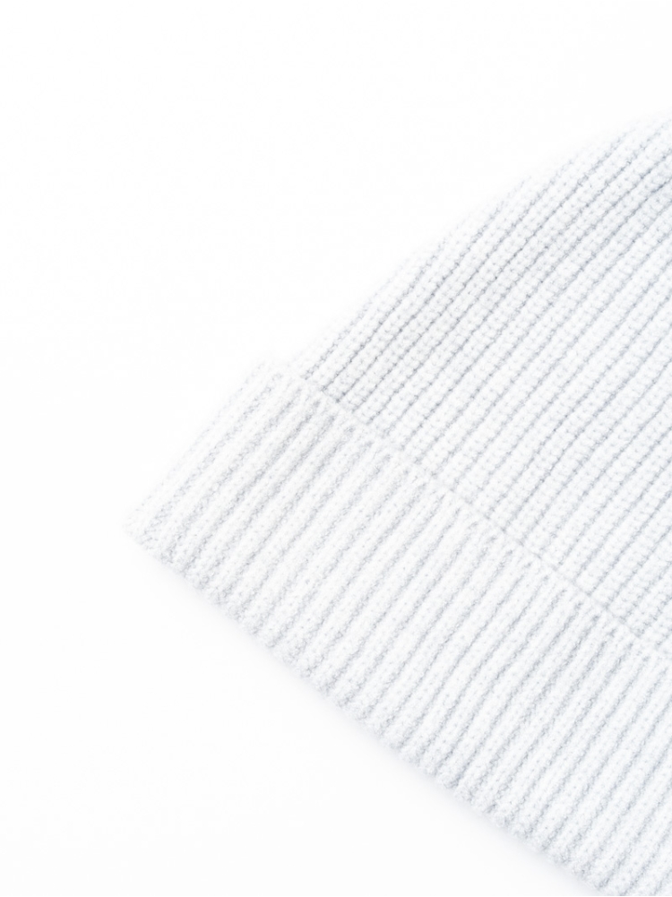 Gorro de punto de canalé para mujer