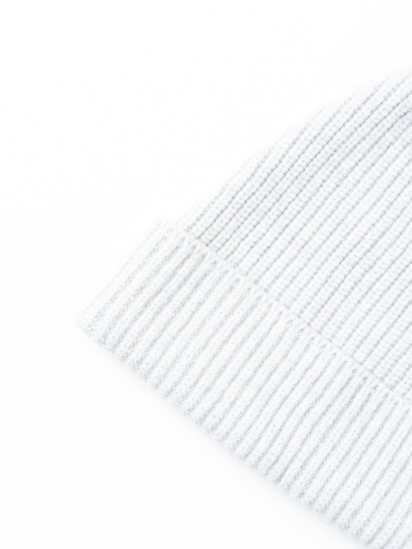 Gorro de punto de canalé para mujer