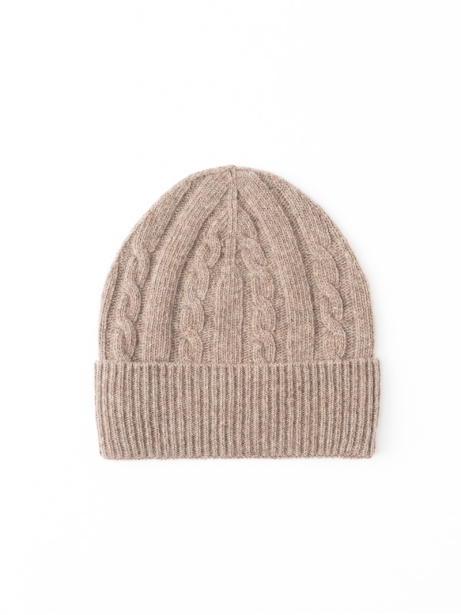 Gorro de lana de canalé para hombre