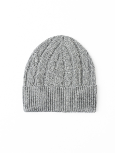 Gorro de lana de canalé para hombre