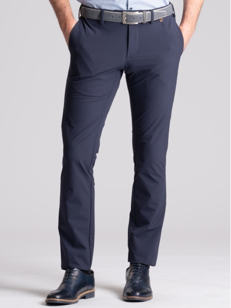 Pantalone uomo chino TECNO effetto crêpe