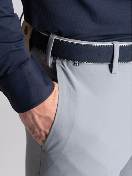 Pantalone uomo chino TECNO effetto crêpe