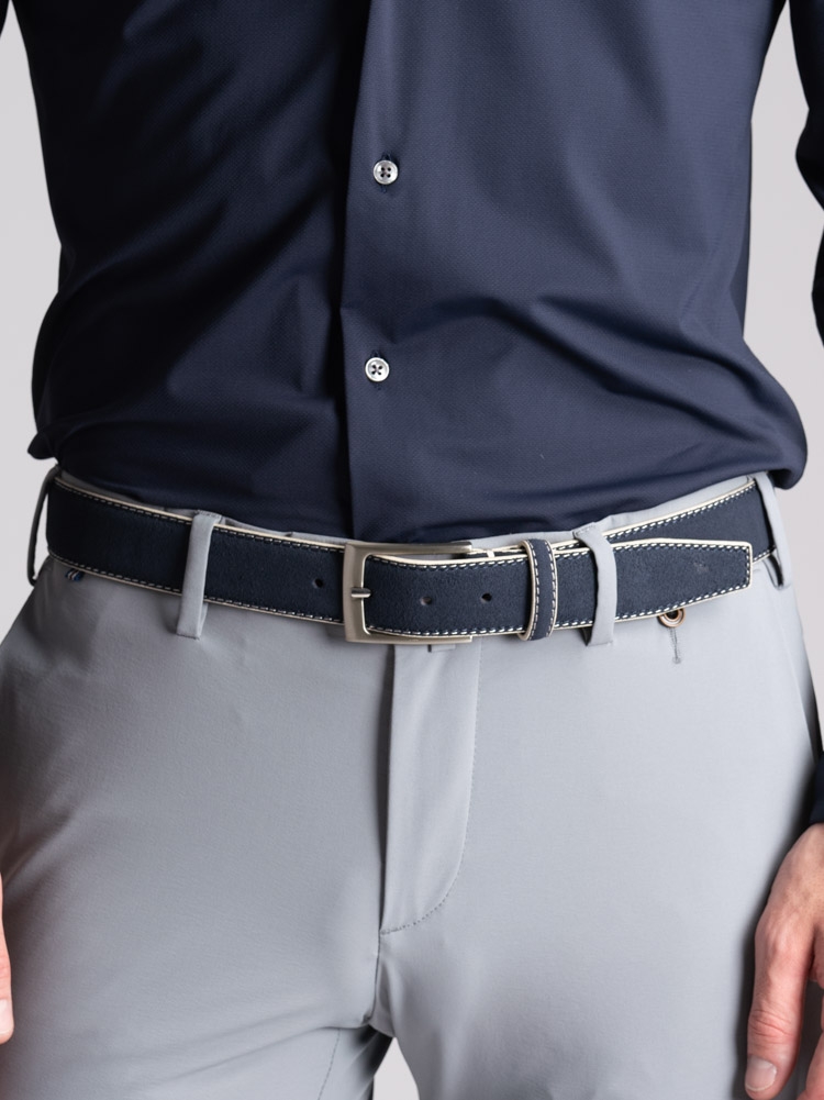 Pantalone uomo chino TECNO effetto crêpe