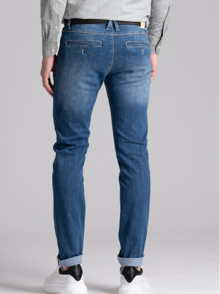 Jeans uomo tasca america lavaggio medio scuro
