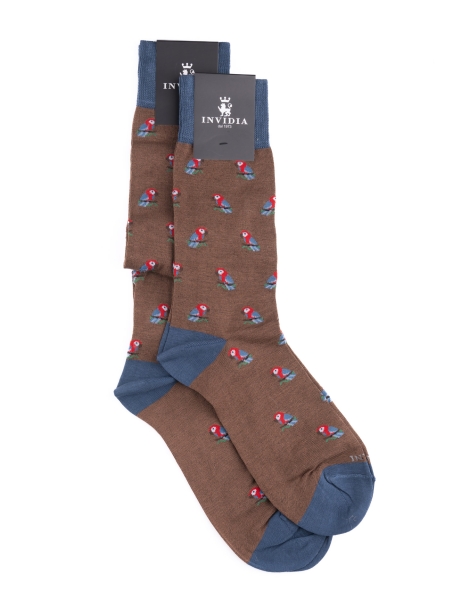 Calcetines de hombre con diseño de loro