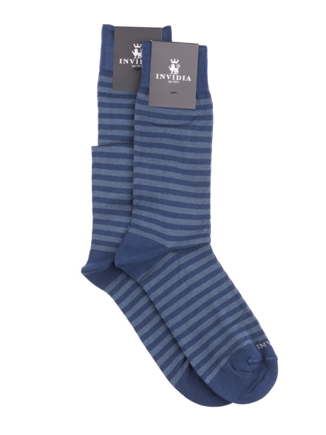 Calcetines bicolores a rayas iguales para hombre