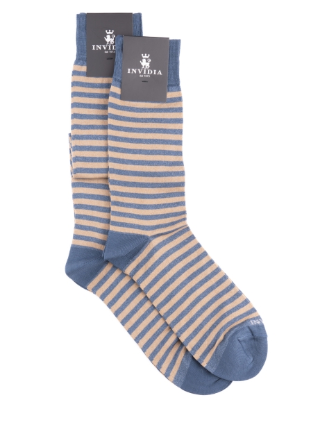 Calcetines bicolores a rayas iguales para hombre 2