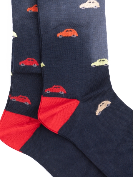 Calcetines de hombre con diseño de coche de juguete