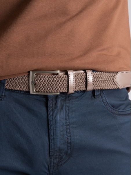 Pantalón de cinco bolsillos para hombre en algodón tricotina viejo