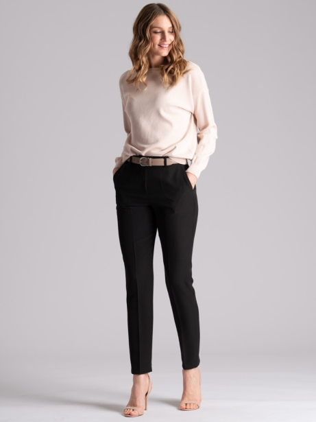 Pantalón pitillo negro de mujer en tejido bistretch