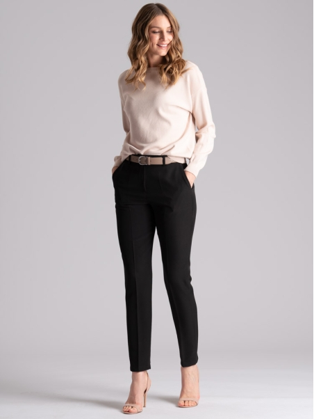 Pantalón pitillo negro de mujer en tejido bistretch
