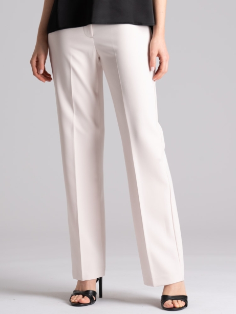 Pantalón recto de mujer con cintura alta 2