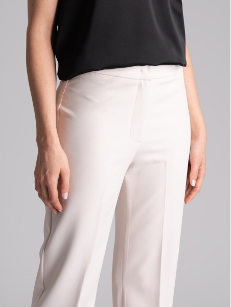 Pantalón recto de mujer con cintura alta