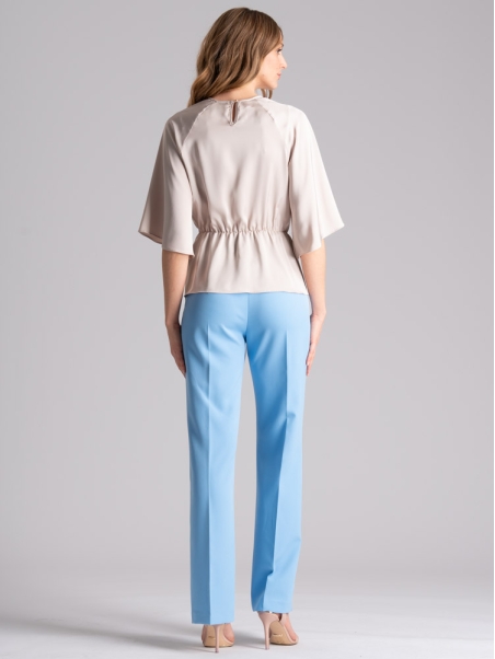 Pantalón recto de mujer con cintura alta