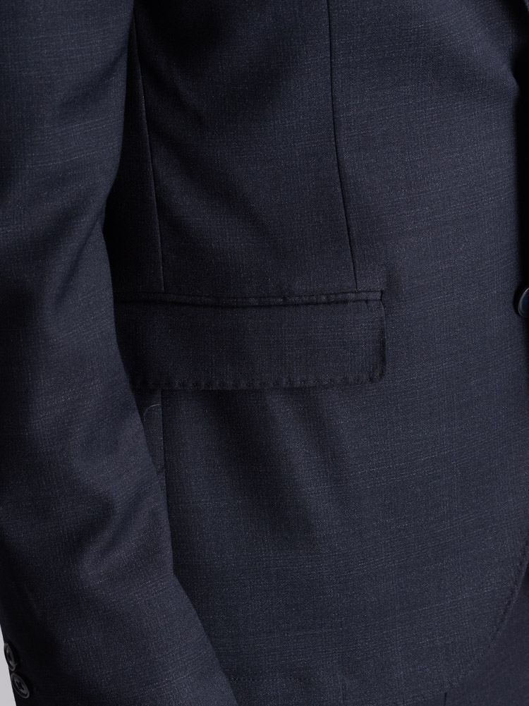 Traje de caballero en lana azul Príncipe de Gales