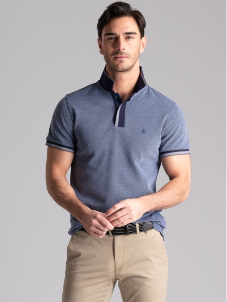 Polo de media manga de cuatro hilos para hombre