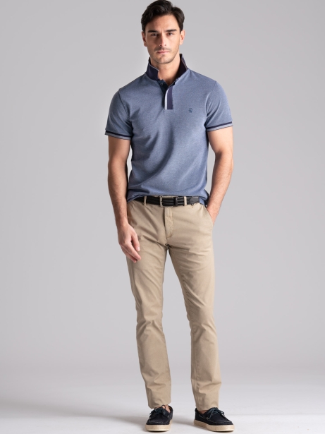 Polo de media manga de cuatro hilos para hombre 2