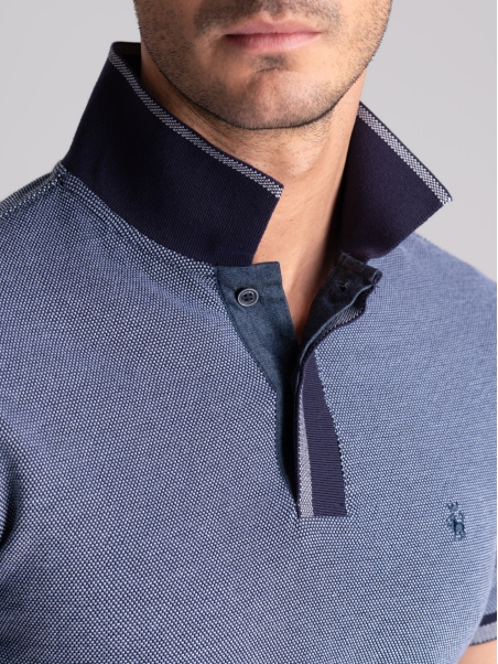Polo de media manga de cuatro hilos para hombre