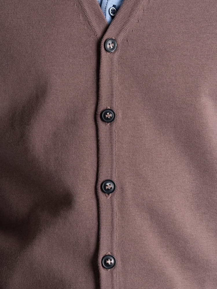 Chaleco de punto para hombre con contrastes