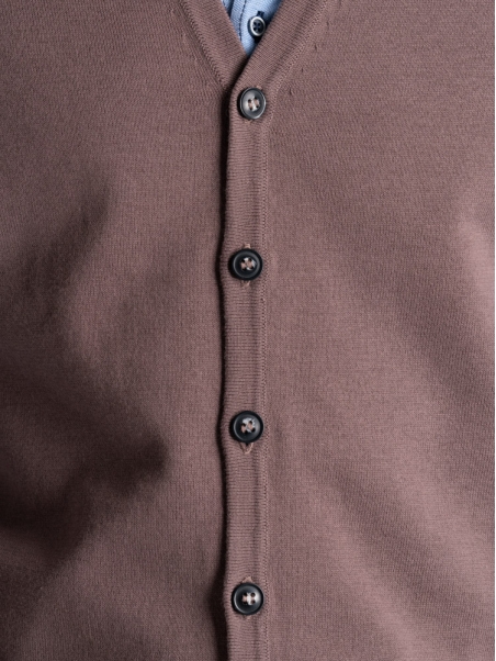 Chaleco de punto para hombre con contrastes
