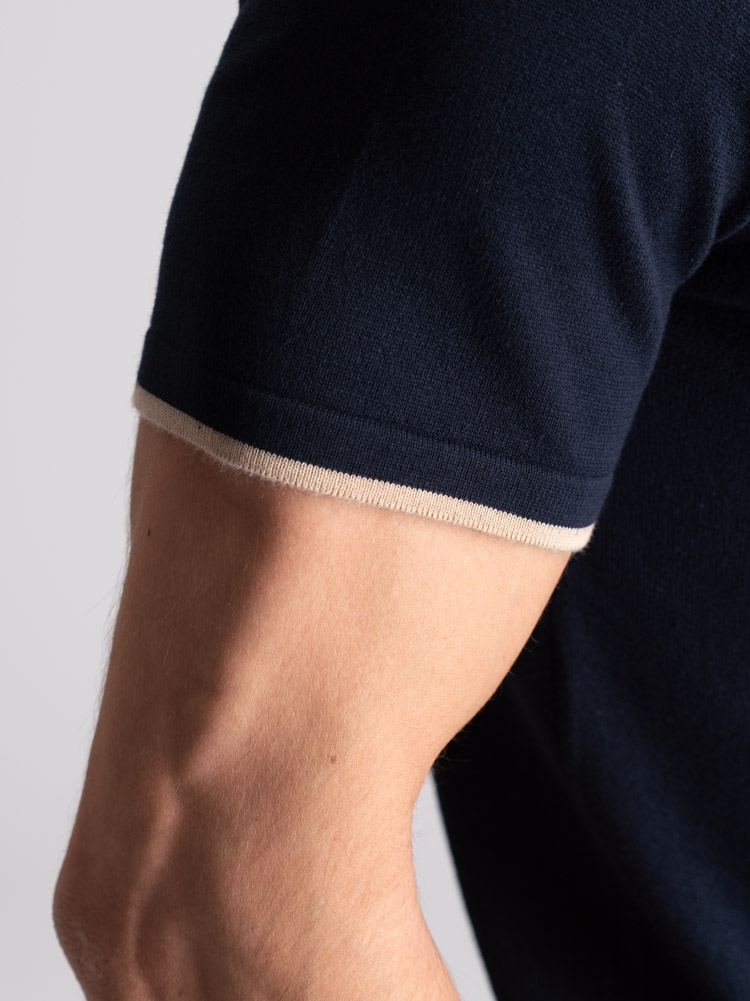 T-shirt uomo mezza manica in maglia rasata con crocette