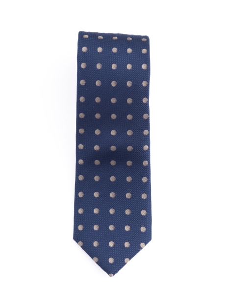 Corbata de caballero de seda con lunares