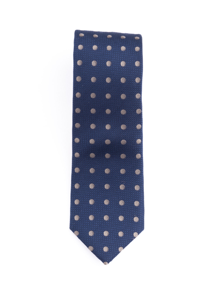Corbata de caballero de seda con lunares