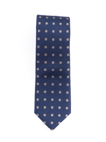 Corbata de caballero de seda con lunares