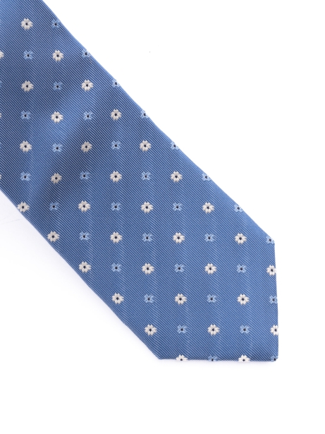 Corbata de seda con estampado de flores 2