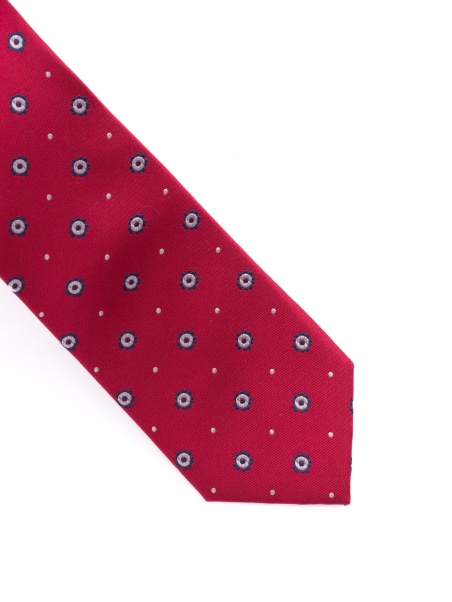 Corbata de caballero de seda con textura bicolor