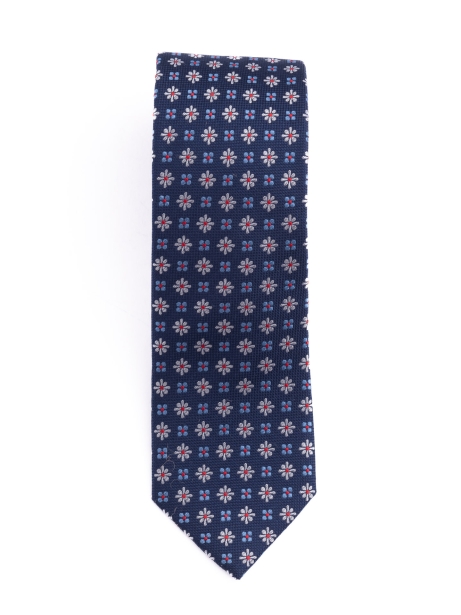 Corbata de seda para caballero con diseño multiflores