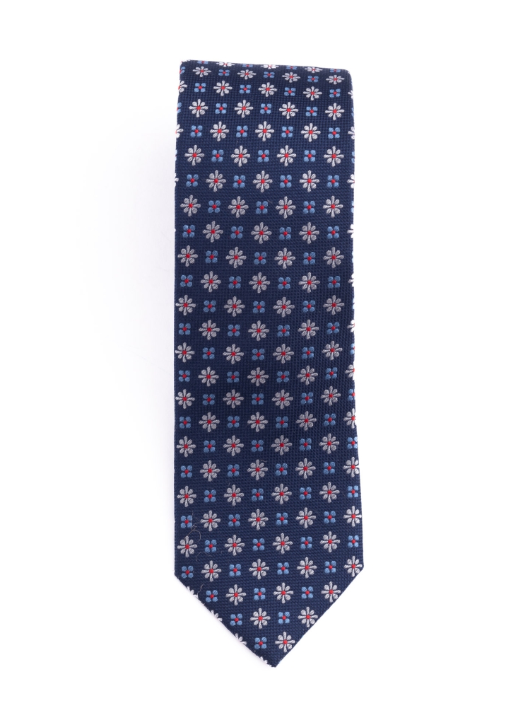 Corbata de seda para caballero con diseño multiflores