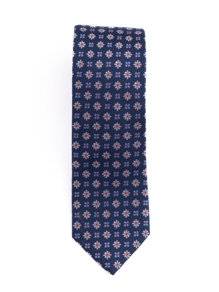 Corbata de seda para caballero con diseño multiflores